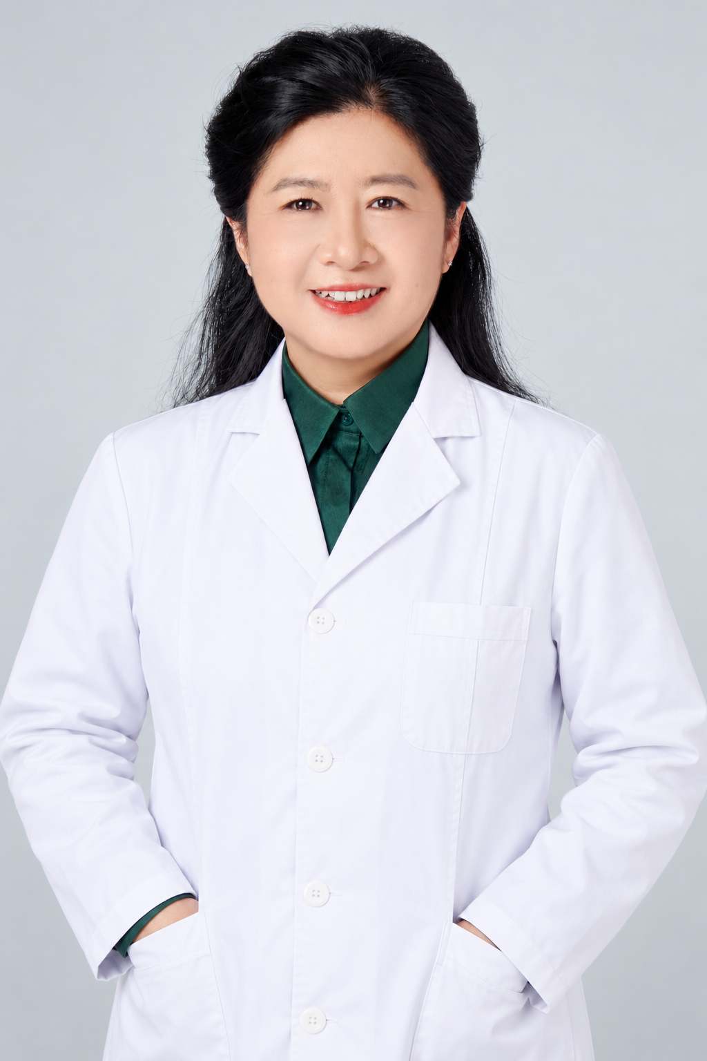 Prof. Zhan · AI-assisted portrait