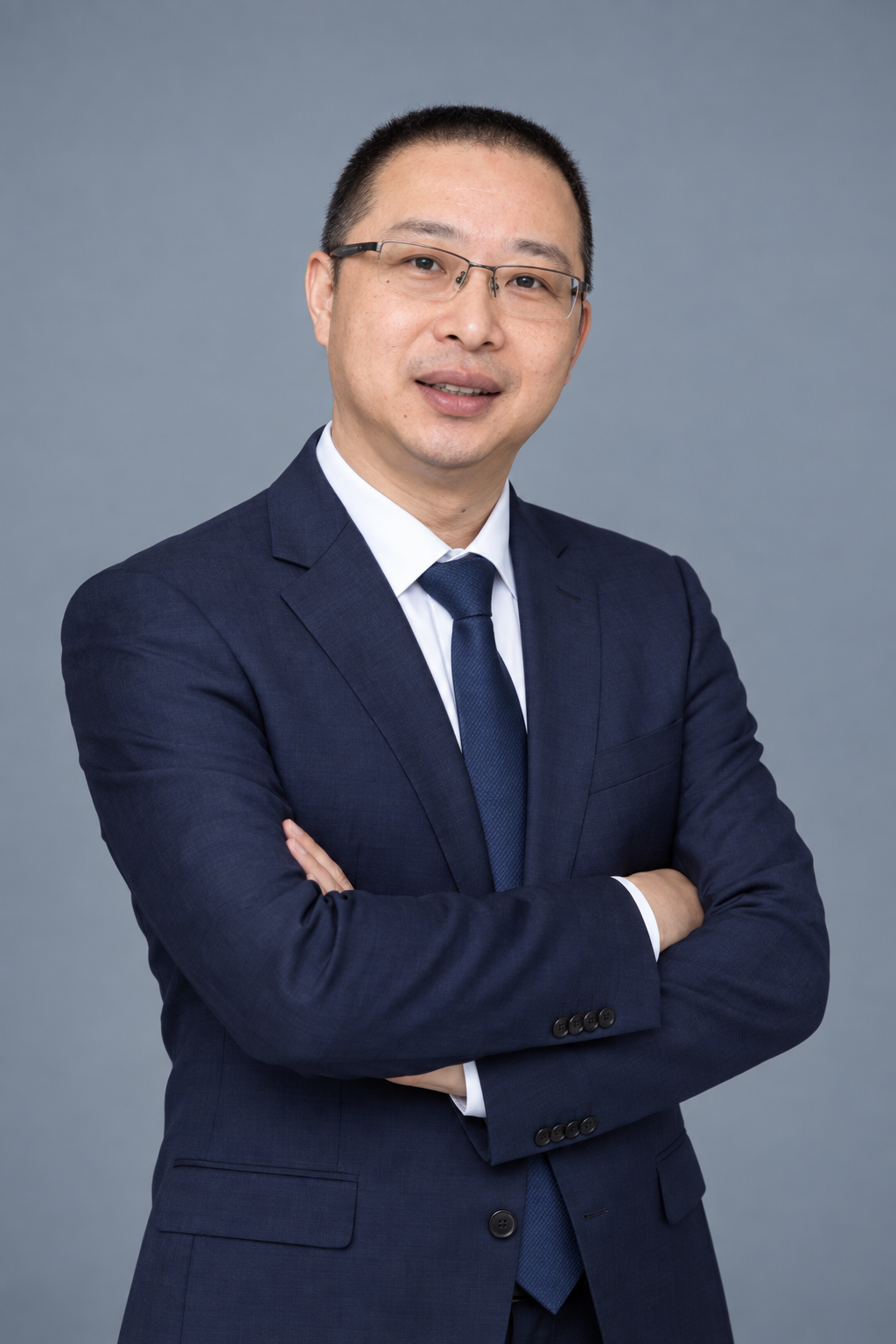 Prof. Zhang (Neurosurgery) · AI-assisted portrait