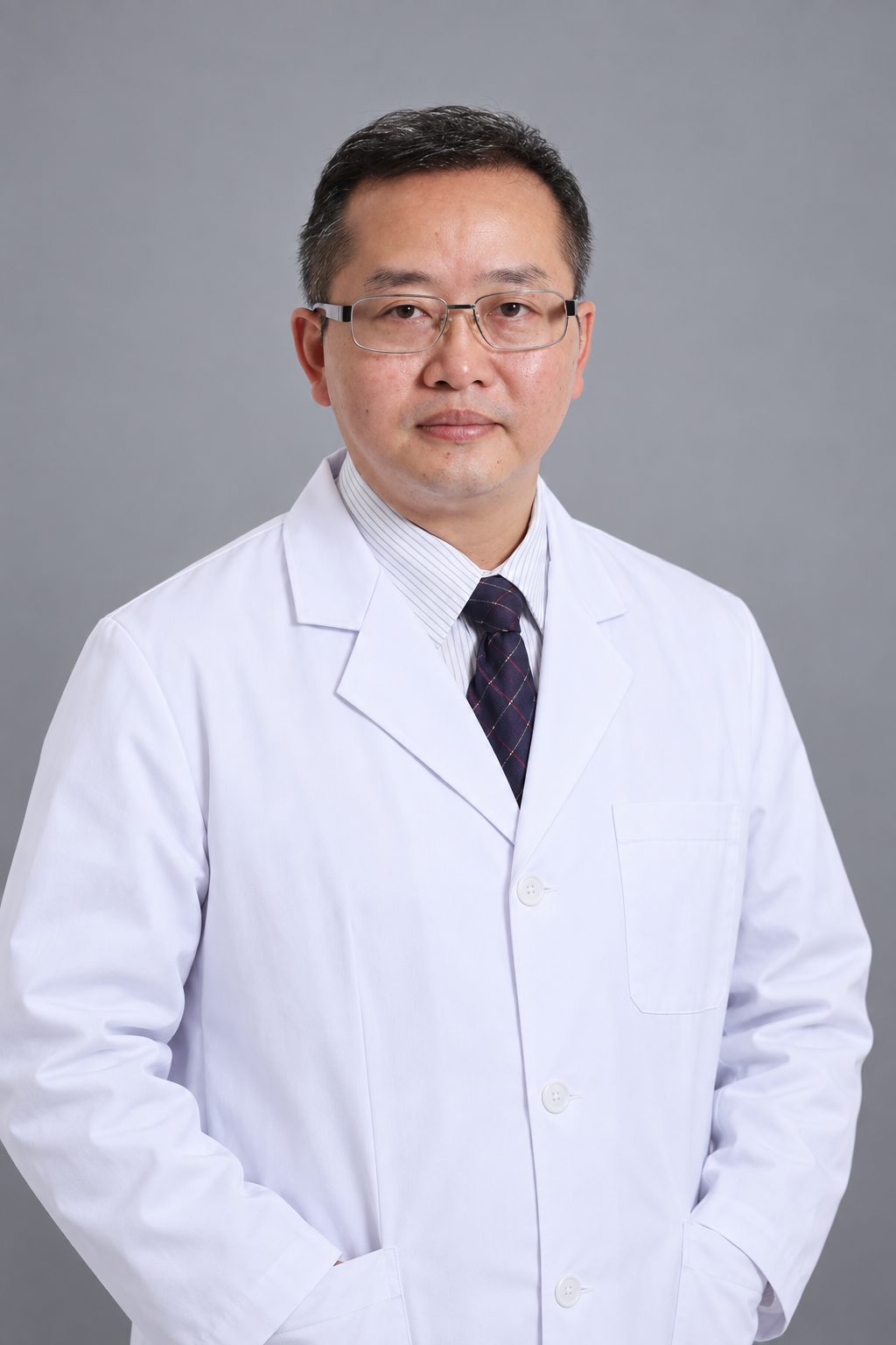 Prof. Liu (Thoracic surgery) · AI-assisted portrait